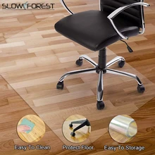 Slow Forest PVC Floor Mat Wooden Floor Protection Rugs Chair Floor Mats Rectangular Carpet Computer Chair Mat Waterproof Rug