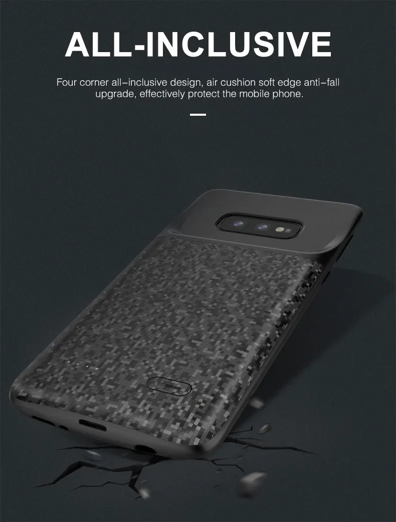 Чехол для зарядного устройства для samsung Galaxy S10, мягкий чехол для аккумулятора для samsung Galaxy S10E, чехол для samsung s10 plus