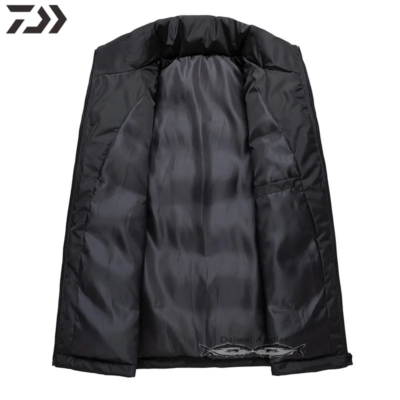 Мужская куртка для рыбалки без рукавов Daiwa, водонепроницаемая, для улицы, термальная, зимняя одежда для рыбалки, для пеших прогулок, велоспорта, ветрозащитная одежда