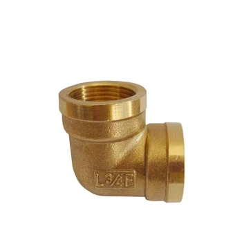 

1pcs 1/8 1/4 3/8 1/2 3/4 Female x Male Thread 90 Deg Brass Elbow Pipe Fitting Connector Coupler For Water Fuel Copper two