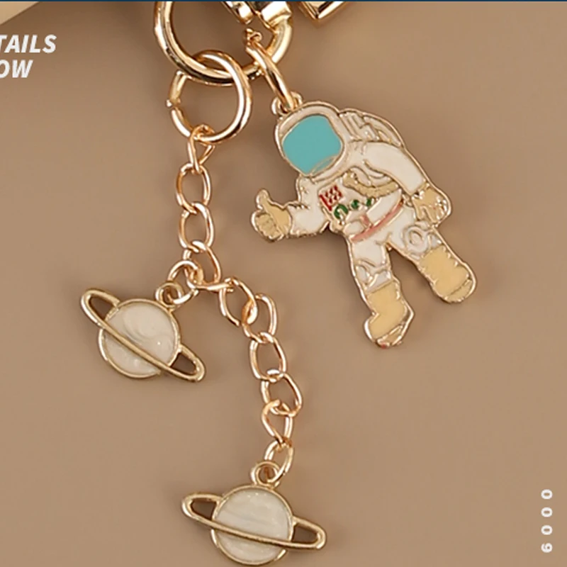 Cosmic Astronaut Spaceman Silicone Case for Apple AirPods 1 2 Case with Keychain Wireless Earphone Case Accessories Cover Box