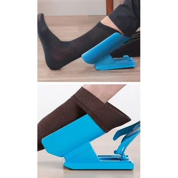 

Lazy person wearing stockings Wearing heel aid Tool