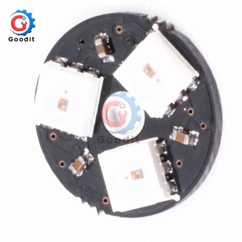 RGB LED Ring 3 Bits LED WS2812 5050 RGB Ring Lamp Light with Integrated Drivers For Arduino Lights