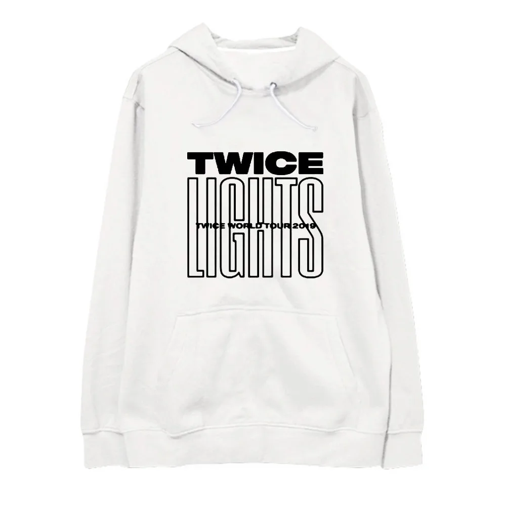 Kpop TWICE WORLD TOUR огни же Кепка толстовка осень зима костюм толстовки с длинными рукавами верхняя одежда Sueter Пальто