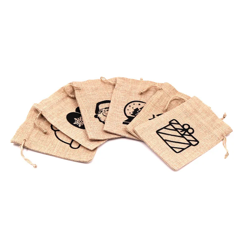 

50pcs Linen Cotton Gift Drawable Bags15x20cm Muslin Cosmetics Jewelry Packaging Bags Wedding Party Candy Packaging Storage Bag