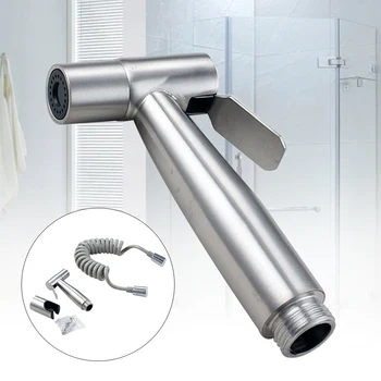 

Bathroom Home Bidet Sprayer Set With Hose Toilet Faucet Stainless Steel Cloth Diaper Washer Cleaning Tools Easy Install Handheld
