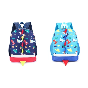 

Kid Toddler Backpack Boy Preschool with Strap Dinosaur Blue Kindergarten Leash Bookbag