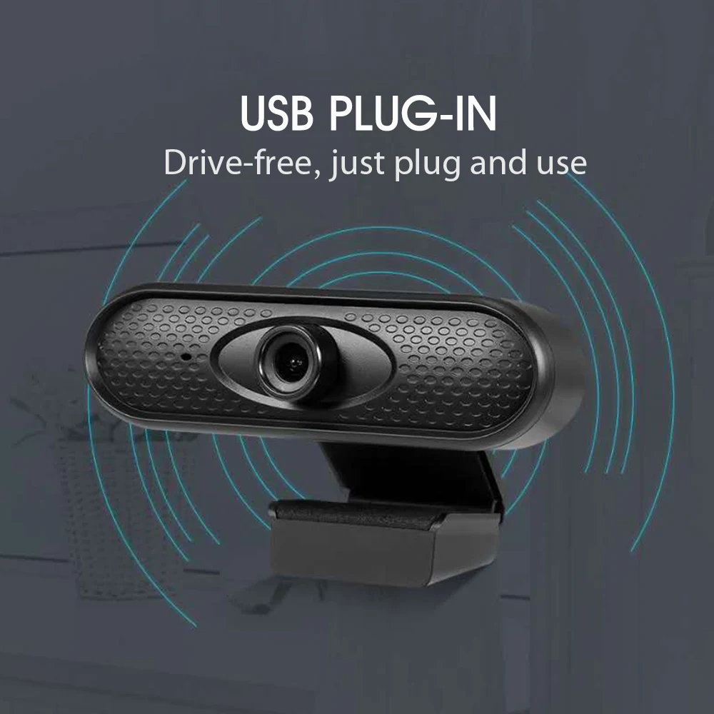 Веб камера HD 1080P веб для видеозвонков USB онлайн удаленное обучение видеочат