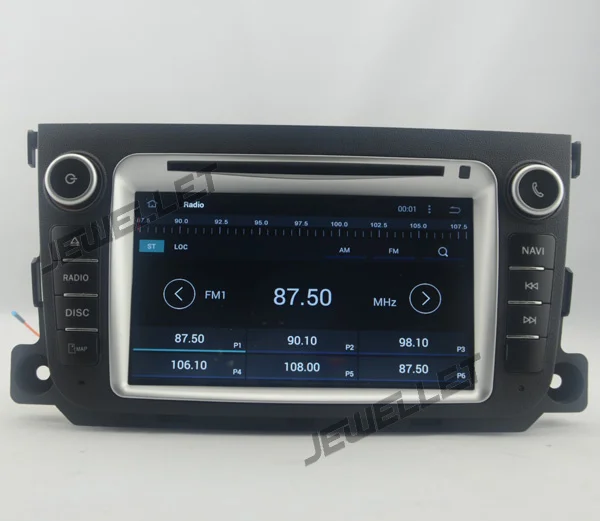 Octa core IPS screen Android 9.0 Car DVD GPS radio Navigation for smart fortwo 2011-2015 with 4G/WifiDVR OBD mirror link