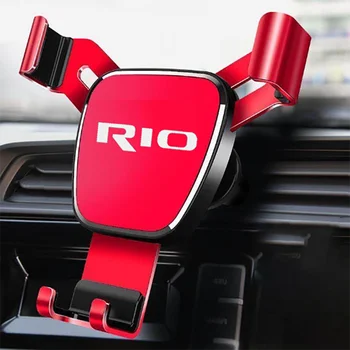 

For KIA RIO K2 K3 K5 KX3 KX5 2020 car logo Style Metal Phone Holder Car Air Outlet-Holder Mobile Phone Navigation Gravity Holder