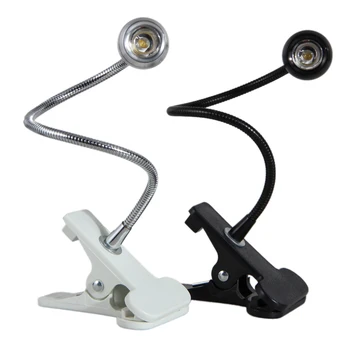 

USB Flexible Reading LED Light Clip-on Beside Bed Table Desk Lamp Book