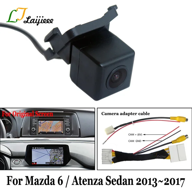 Dla Mazda 6 Atenza Mazda6 Salony Kosmetyczne 2013 ~ 2017 Hd Samochód Tylna Dodatkowa Kamera Cofania I Rca Kabel Adapter Kompatybilny Oem Ekran Monitora Tanie I Dobre Opinie