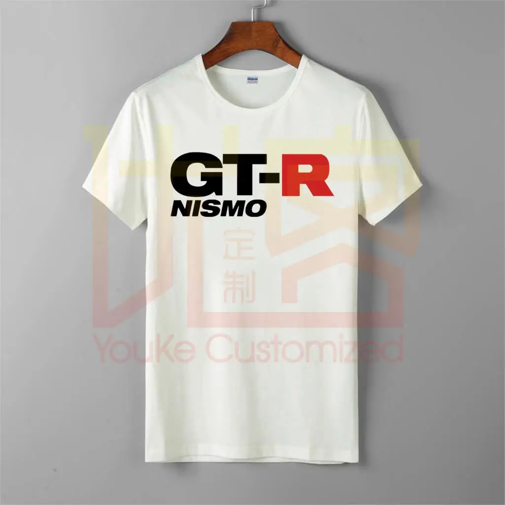 Темно-синяя gtr supercar turbo niss Автомобильная футболка на заказ Мужская Женская r34 r35 nismo