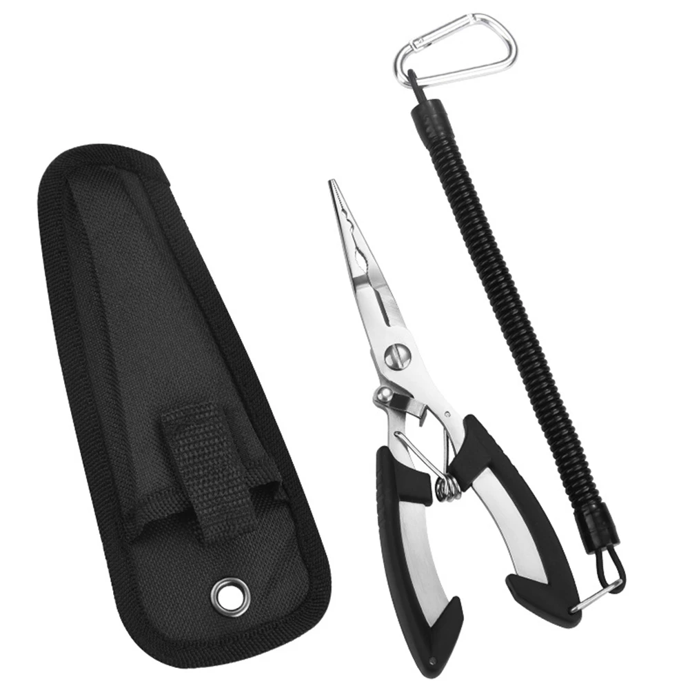 

Fishing Pliers Fishing Scissors Pliers Stainless Steel Forceps Multi Tools for Hook Remover Cutting Split Rings Fishing Pliers