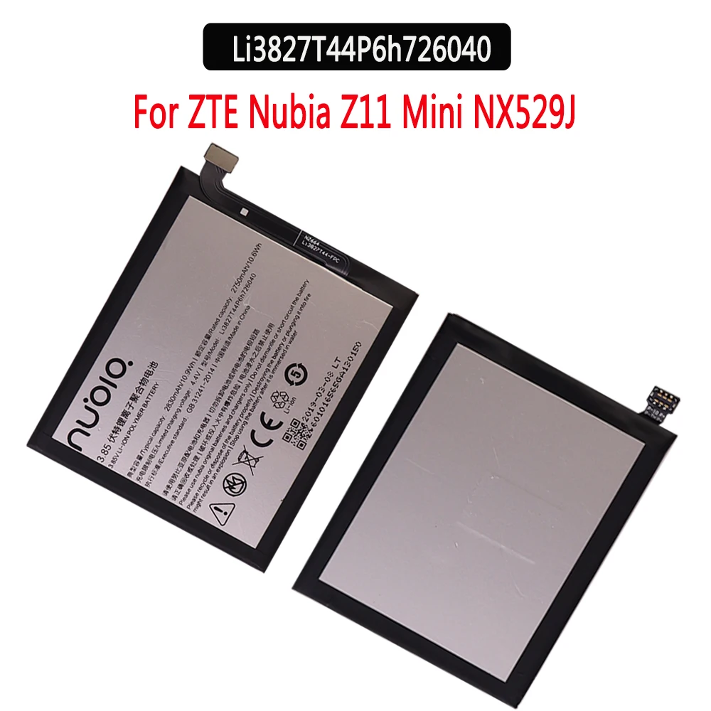 Original battery 3.85V 2830mAh Li3827T44P6h726040 For ZTE Nubia Z11 Mini NX529J Battery