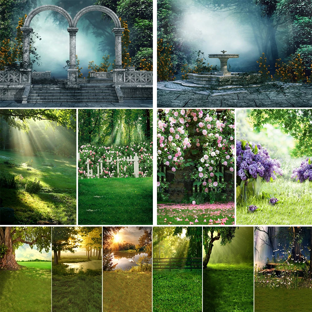 

WHISM Fantasy Forest Theme Photography Background Cloth 5x7 Feet Canvas Home Decoration Painting 12 Designs
