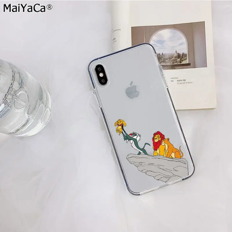 MaiYaCa Король Лев Лучший Прозрачный чехол для телефона для Apple iphone 11 pro 8 7 66S Plus X XS MAX 5S SE XR Чехол для мобильного телефона s - Цвет: A6