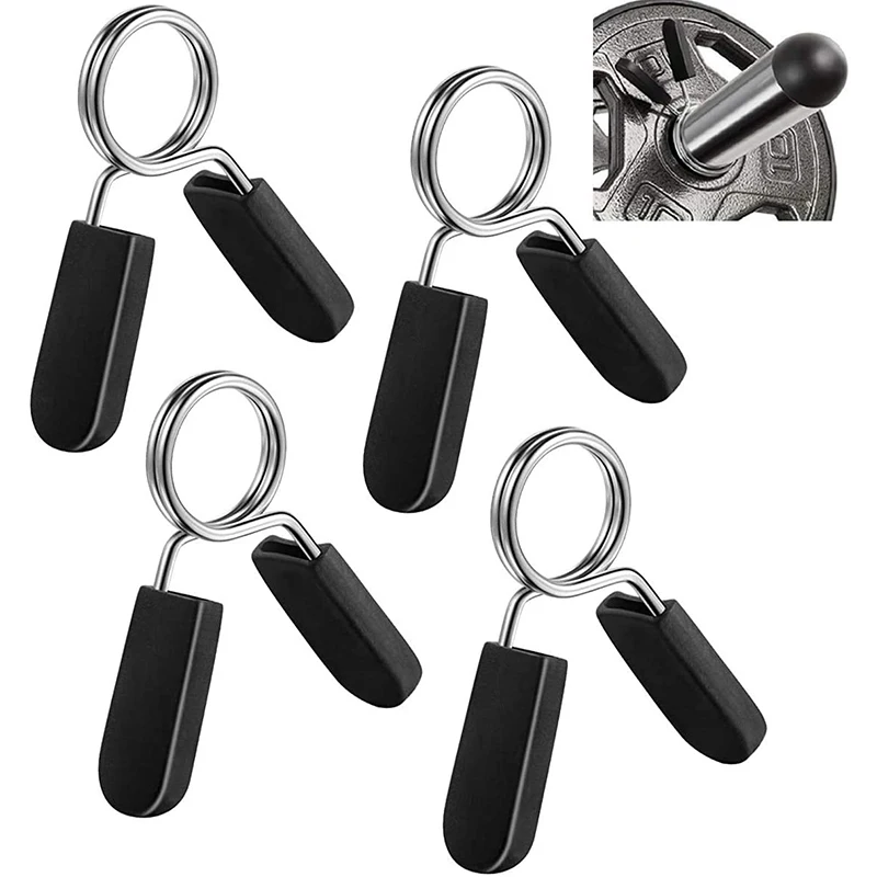 Barbell Clamp Spring Dumbbell Gym Clips Weight Lifting Standard Collar Lock 