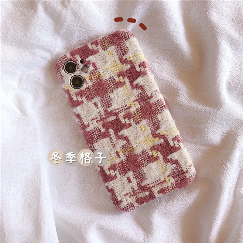 

Retro kawaii plush sweet art japanese Phone Case For iPhone 12 11 Pro Max Xr Xs Max 7 8 Plus 12 mini 7Plus case Cute Soft cover