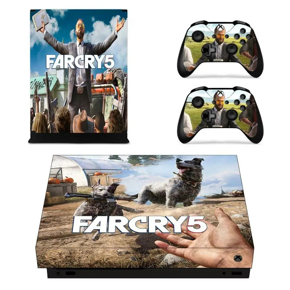 YSX1X0870 Far Cry 5 наклейка s для Xbox One X виниловые наклейки на кожу Наклейки Обложка Pegatinas для Xbox one X консоли пульта дистанционного управления скины - Цвет: YSX1X0870