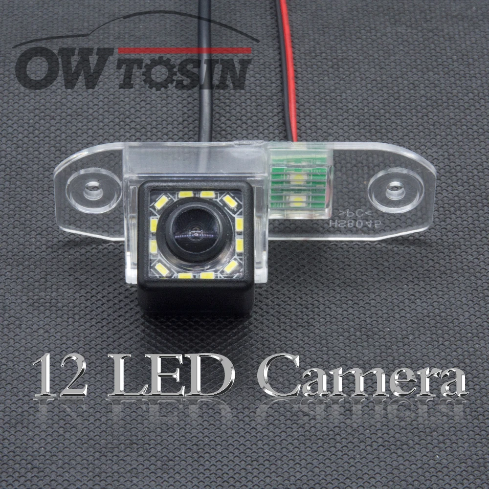 

12 LED light Car Reverse Rear View Camera For Volvo S40 S60 S60L S80 S80L XC90 XC60 V60 Parking Night Vision Waterproof Backup