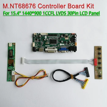 

For N154C1 N154C2 N154C3 HDMI+VGA+DVI 15.4" Inverter 1-CCFL LVDS 30-Pin 1440*900 M.NT68676 LCD display controller card DIY kit