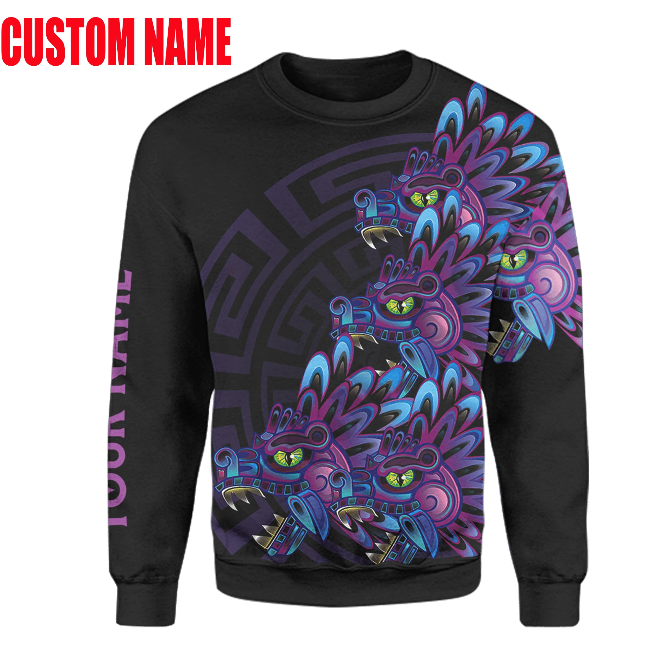 PLstar Cosmos 3Dprint Newest AZTEC MYTHOLOGY Custom Name Funny Harajuku Streetwear Causal Unique Unisex Hoodies/Sweatshirt/Zip 1