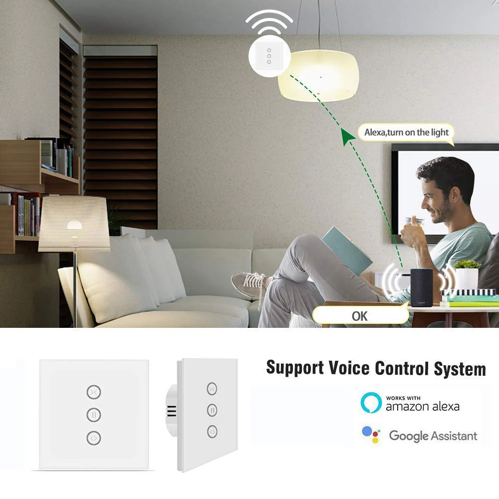 Zigbee умный занавес переключатель ЕС/США для рольставни Электрический мотор Google Home Alexa Голосовое управление DIY умный дом Питание от Tuya Zigbee умный занавес переключатель ЕС/США для рольставни Электрический мотор Google Home Alexa Голосовое управление DIY умный дом Питание от Tuya