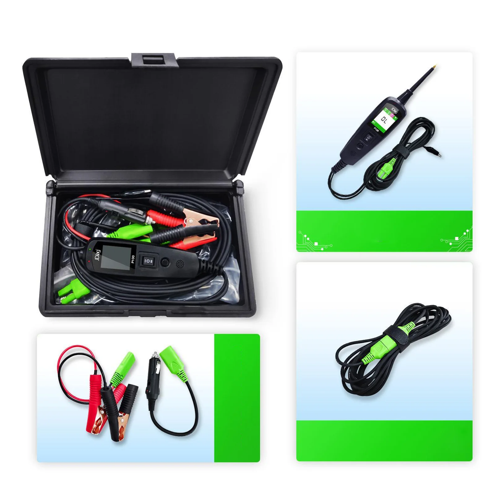 12/24V Car Electric Circuit Tester Power Probe Circuit Tester Voltage Detector Device Diagnostic Tool For Truck Trailer Auto 12/24V Car Electric Circuit Tester Power Probe Circuit Tester Voltage Detector Device Diagnostic Tool For Truck Trailer Auto