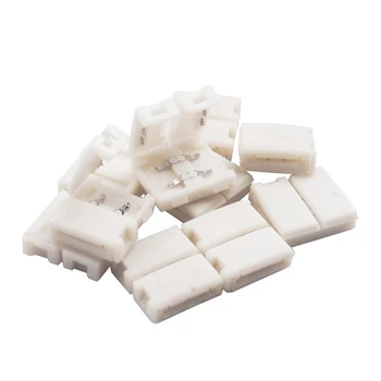 

10X led-to-led PCB Connector Adapter 2p Fr 3528 5050 LED SMD Monocolor Strip 8mm