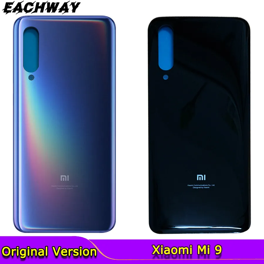 Задняя крышка батарейного отсека для Xiaomi Mi 9 стеклянная панель корпус Mi9 задняя
