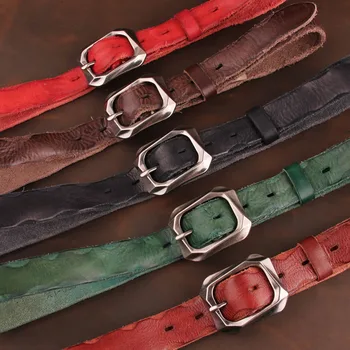 

Designer High-quality Fine Belt Women's Genuine Leather Personality Retro European Casual Pure Cowhide Decorative Pants Belt