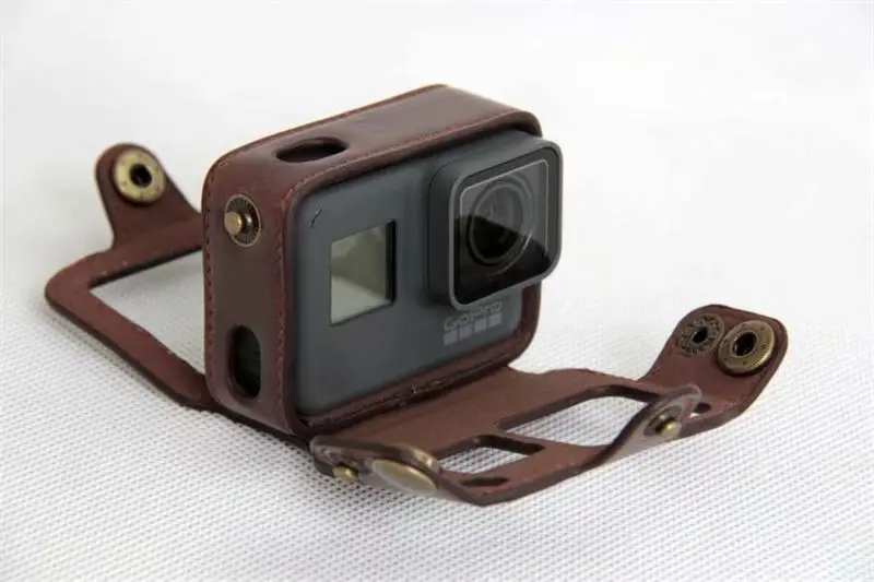 Сумка-чехол из искусственной кожи для Gopro Hero 5 6 7, защитная крышка для всего тела, аксессуары для экшн-камеры с ремешком