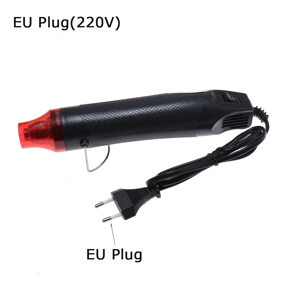 220V Home Heat Gun Electric Power Hot Air 300W Multi Purpose Soft Ceramic Seat Shrink Plastic DIY Tool 4