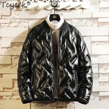 Tcyeek, зимний пуховик, мужской, толстый, теплый, Сверхлегкий, 80%, белый утиный пух, пальто, мужской бренд, модная мужская одежда, повседневная верхняя одежда, LW2209
