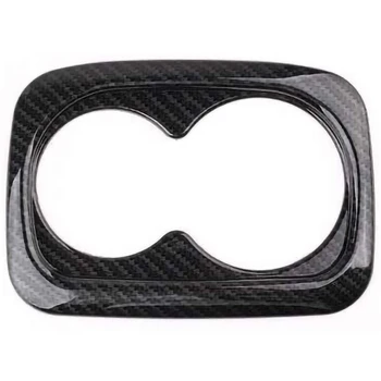

Rear Cup Holder Panel Trims ABS Carbon Fiber Style Beverage Hold Decal Interior Moulding Stickers for Honda Civic 2019 2018 2017
