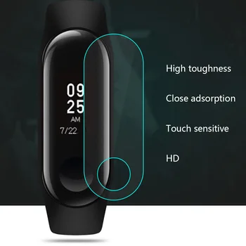 

Replacement for Xiaomi Mi Band 3/4 Screen Protector TPU Full Cover Bracelet Film Protective Watch Dustproof