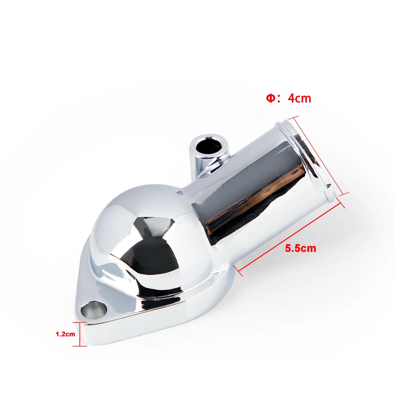 SBC BBC Chrome Water Neck Thermostat Housing Outlet engine coolant thermostat thermostat housing cover flange engine cooling kit Fit Chevy 45 Degree 350-454