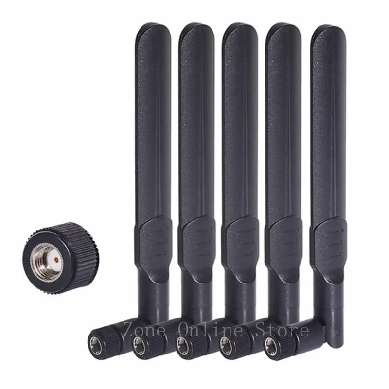 free sat box 5pcs 2.4GHz 5GHz 5.8GHz 8dBi Female Antenna for WiFi Router Wireless Network Card USB Adapter Security IP Camera Video Monitor best outdoor antenna