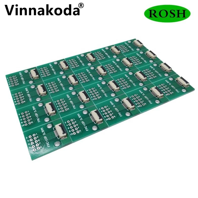 FFC/FPC adapter board 0.5MM-10P to 2.54MM 0.5MM-10P flip-top connector 2PCS