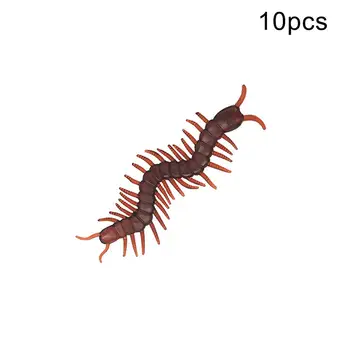 

10Pcs Simulation Centipede Mini Insect Models Spoof Prank Toy Party Supplies