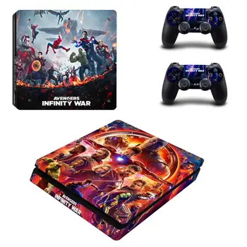 

Avengers Infinity War PS4 Slim Skin Sticker Decal Vinyl for Dualshock Playstation 4 Console & Controller PS4 Slim Skins Stickers