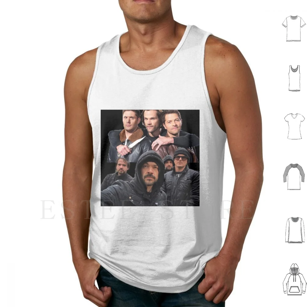 Supernatural Ft Ghost Adventures Canotte Gilet Supernatural Ghost Adventures Dean Winchester Sam Winchester Zak Bagans