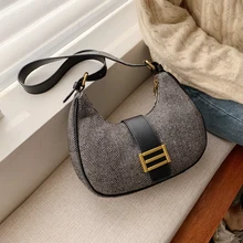 Ретро мода осень и зима ниша дикая сумка через плечо ширина 29 см высота 16 см толщина 7 см