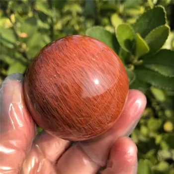 

5cm Natural Red agate stone quartz crystal ball home decoration natural stone cutting polishing 1pc