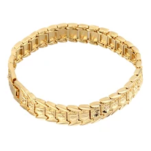 Plated Men Bracelet Fashionable Design Vintage Link Bracelet For Men Male Personal Decoration Rose Gold Color Jewelry Hot