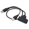 Grwibeou Usb To Sata USB 2.0 To 2.5inch HDD 7+15pin SATA Hard Drive Cable Adapter for SATA SSD & HDD adapter usb2.0 power supply ► Photo 2/6