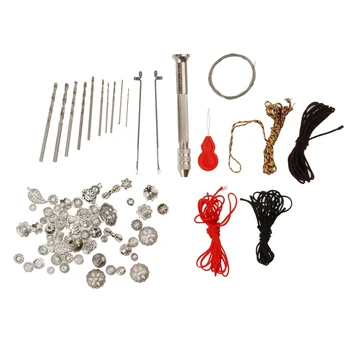 

Jewelry Making Components Starter Kit Tools Cords Findings Charms Spacers