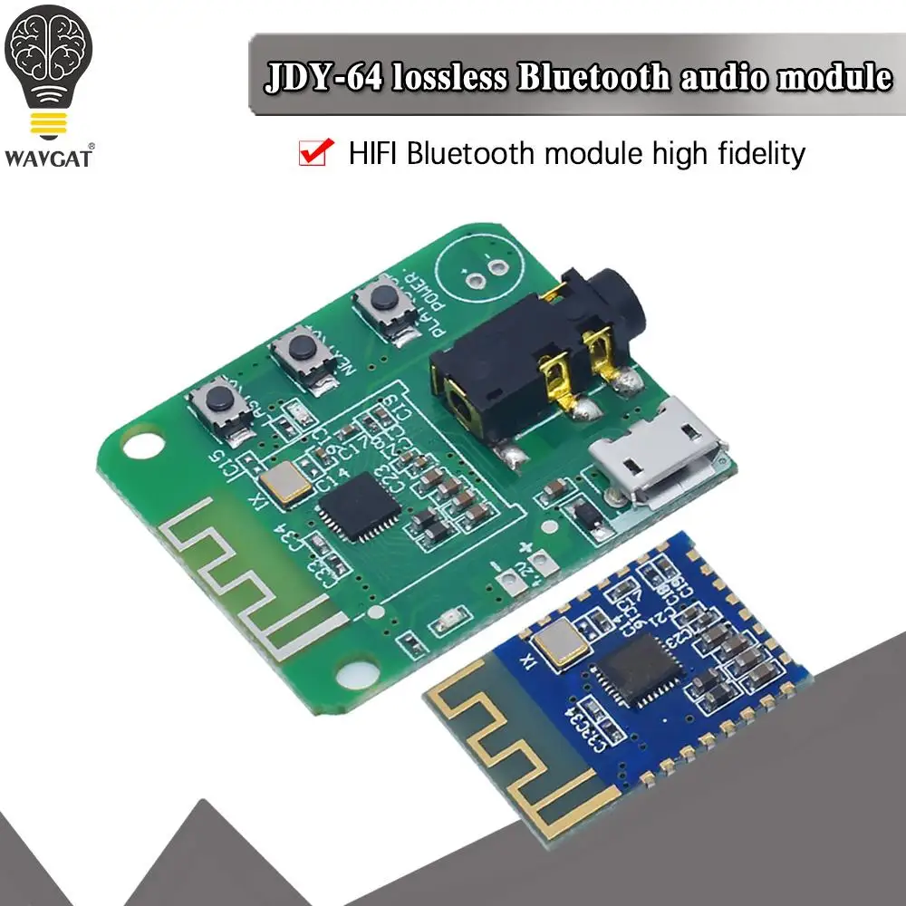 WAVGAT JDY-64 Lossless Bluetooth Module Car High Fidelity Audio HIFI | Электронные компоненты