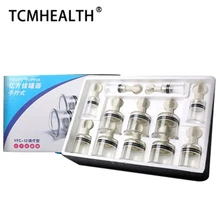 

TCMHEALTH 12 PCS Vacuum Cupping Twist Cupping Magnet Massage Rotating Handle Vacuum Body Massager Suction Cans Cupping Set
